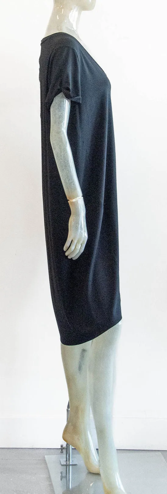 Henriette Steffensen V Neck Black Dress