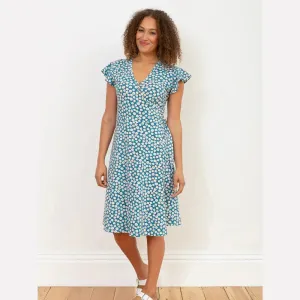 Highcliffe Jersey Wrap Dress Daisy