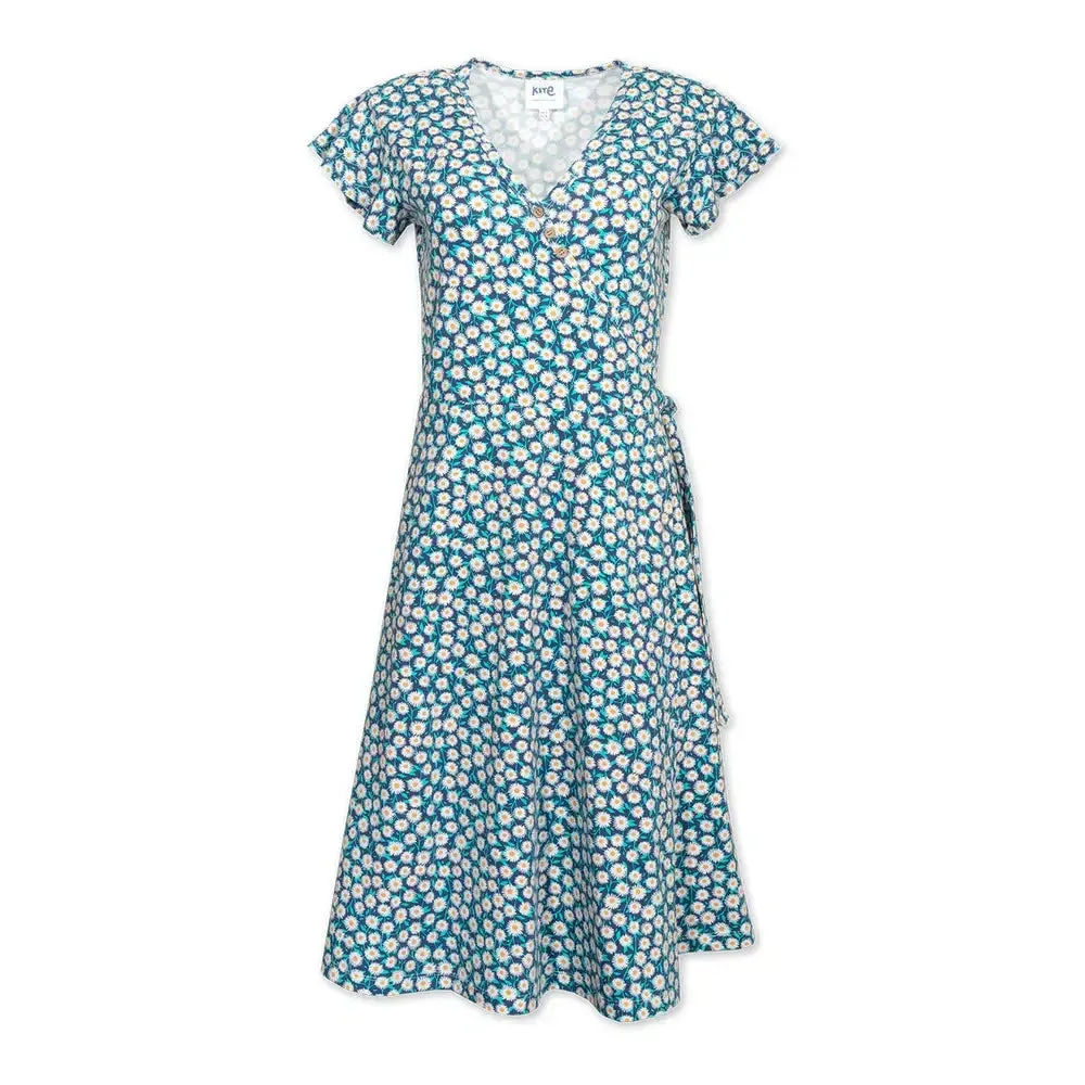 Highcliffe Jersey Wrap Dress Daisy