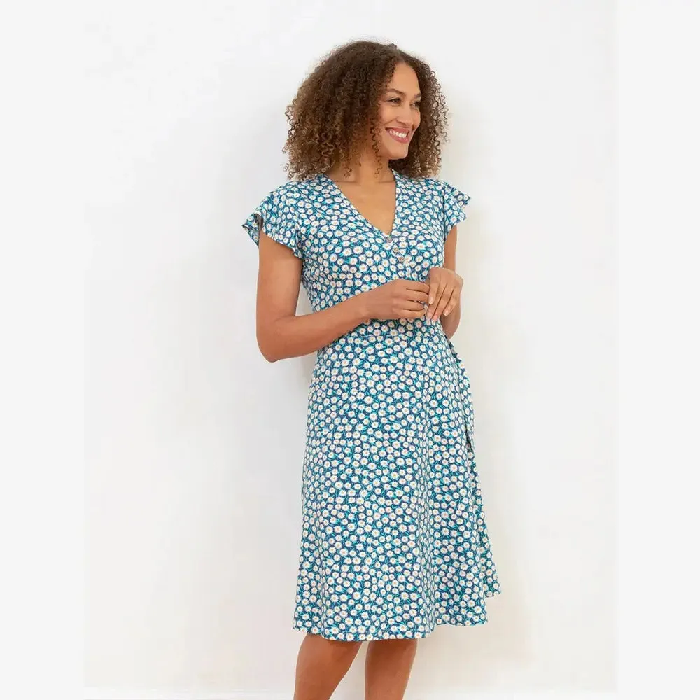Highcliffe Jersey Wrap Dress Daisy