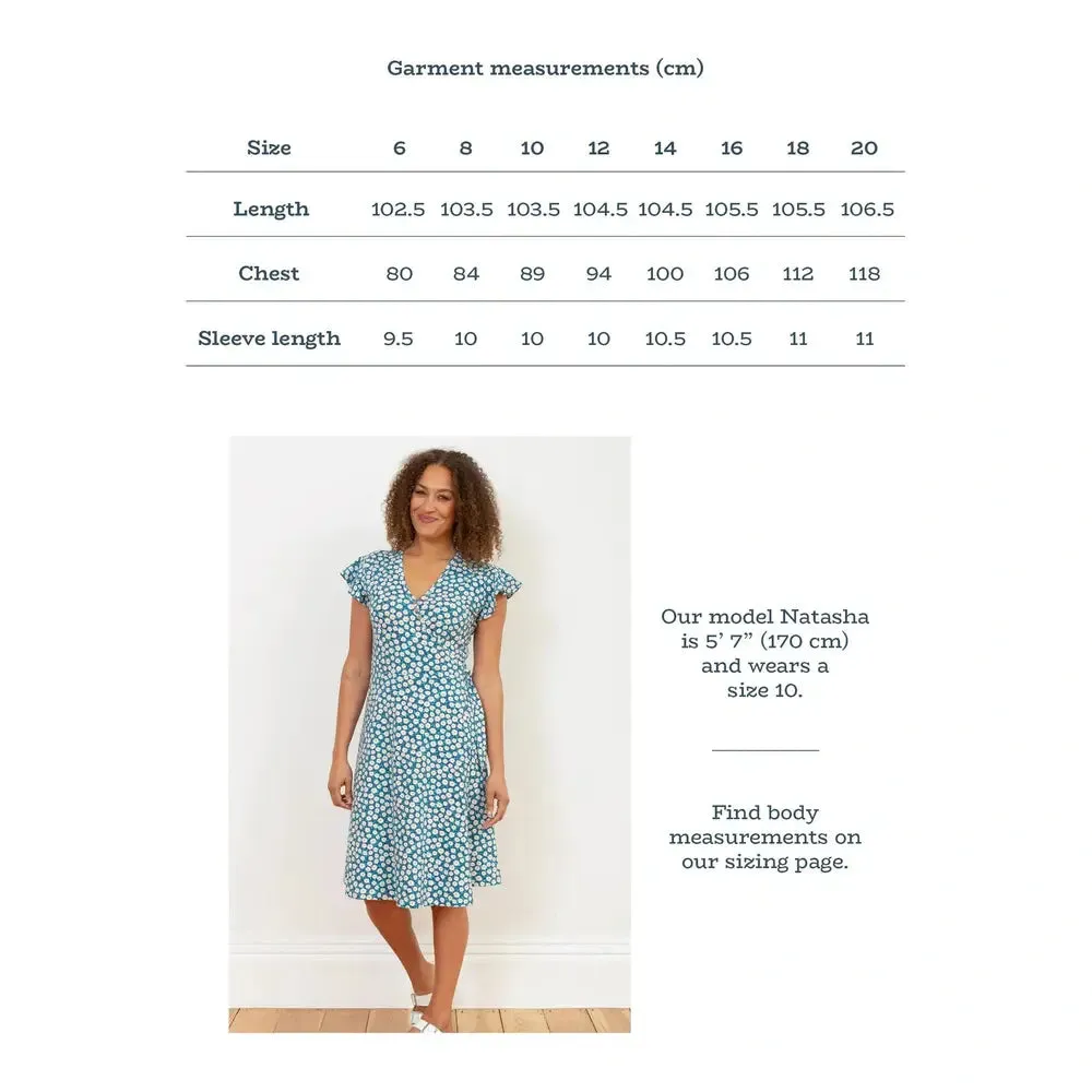 Highcliffe Jersey Wrap Dress Daisy