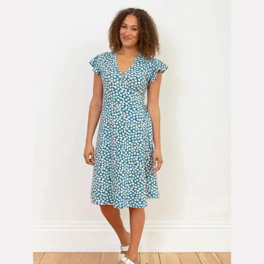 Highcliffe Jersey Wrap Dress Daisy