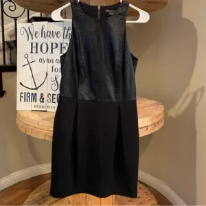 HOT Armani Exchange LBD w/POCKETS!!!! Textured Snake Print Bodice SIZE 10!