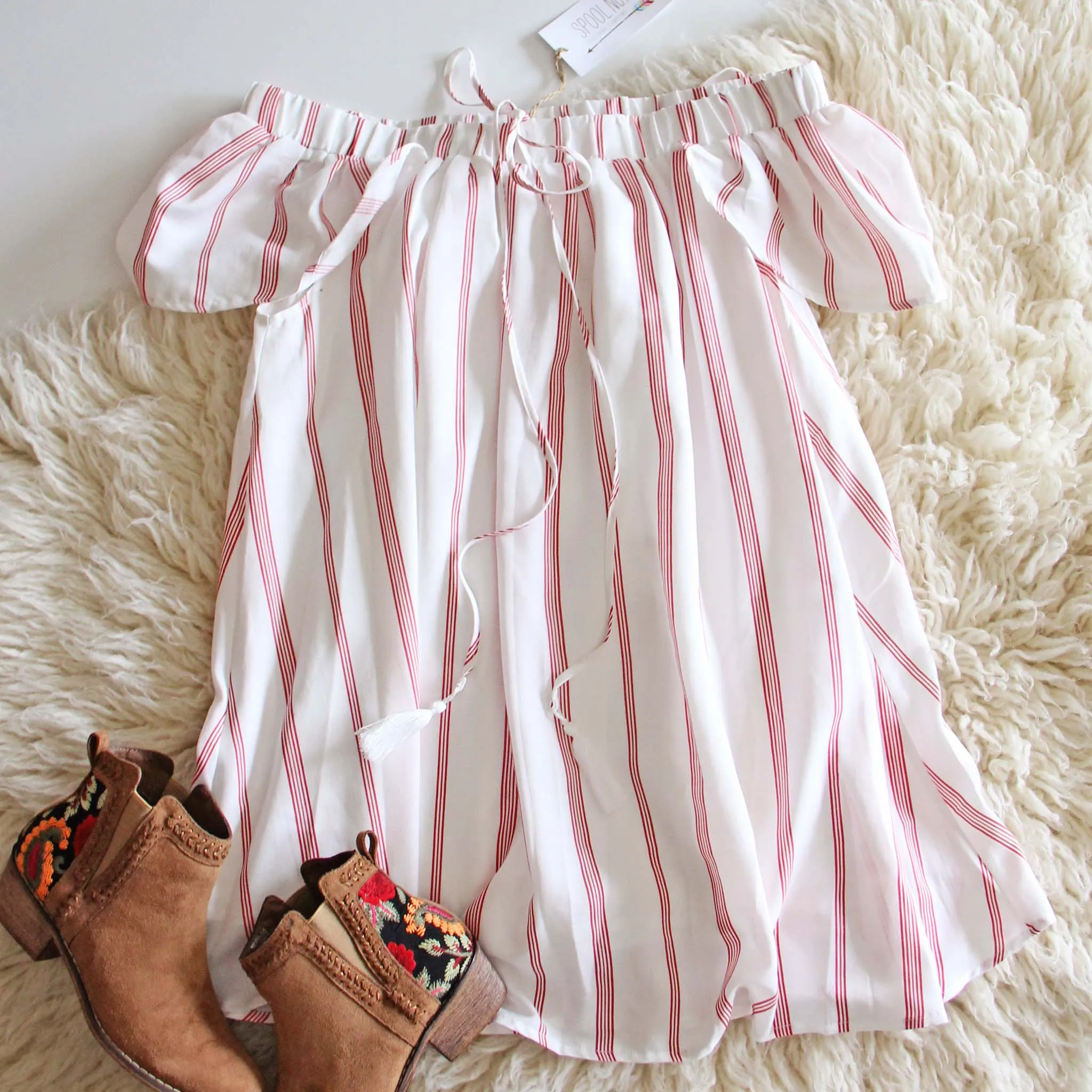Hughes Boyfriend Dress in Red