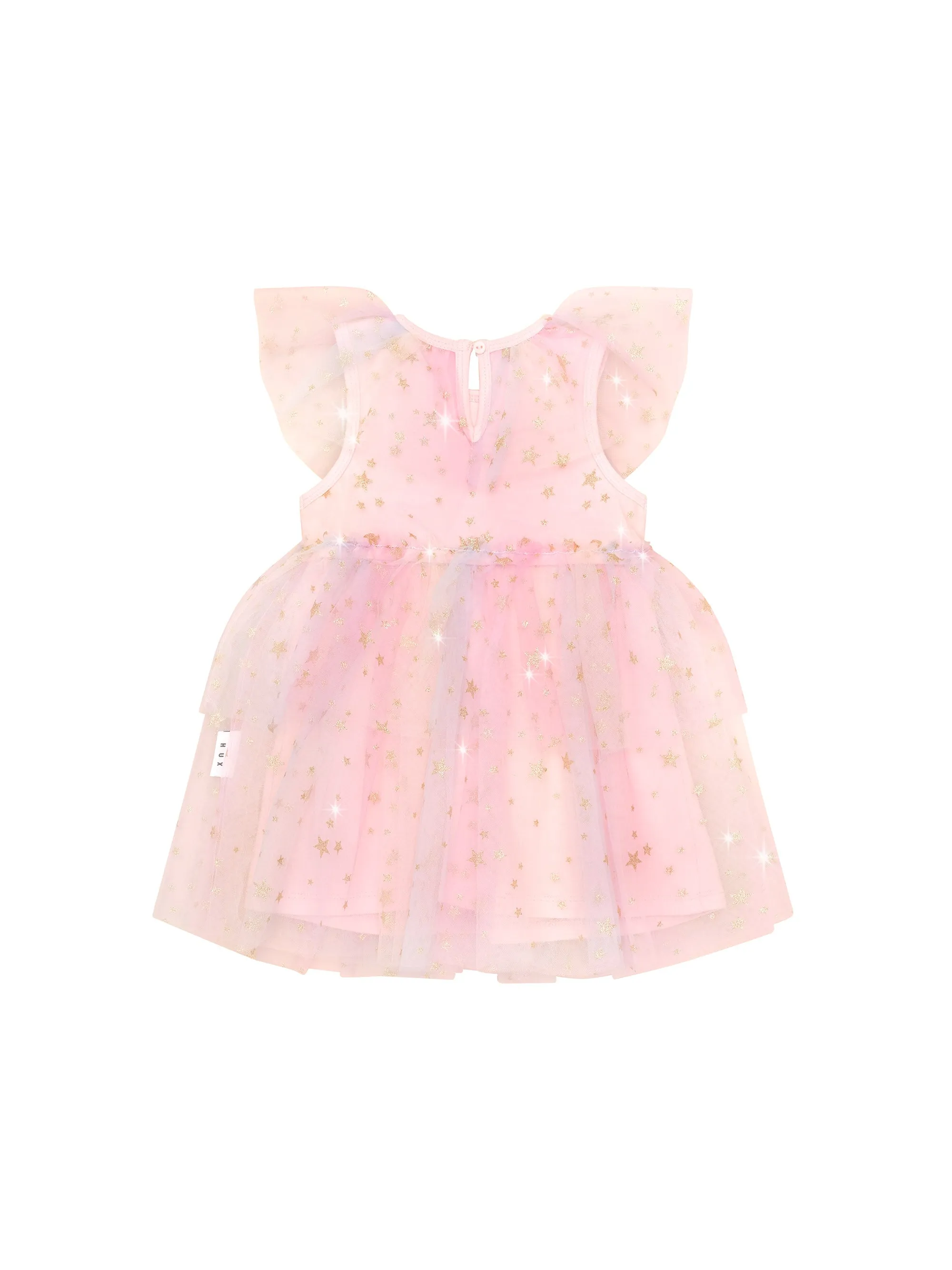 Huxbaby Starry Rainbow Frill Tulle Dress