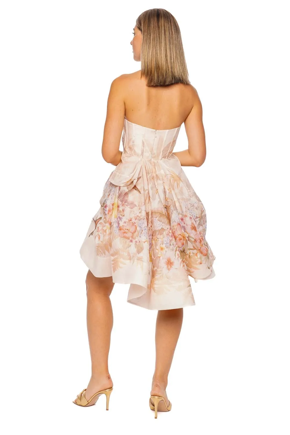 Illuminate Strapless Draped Mini Dress