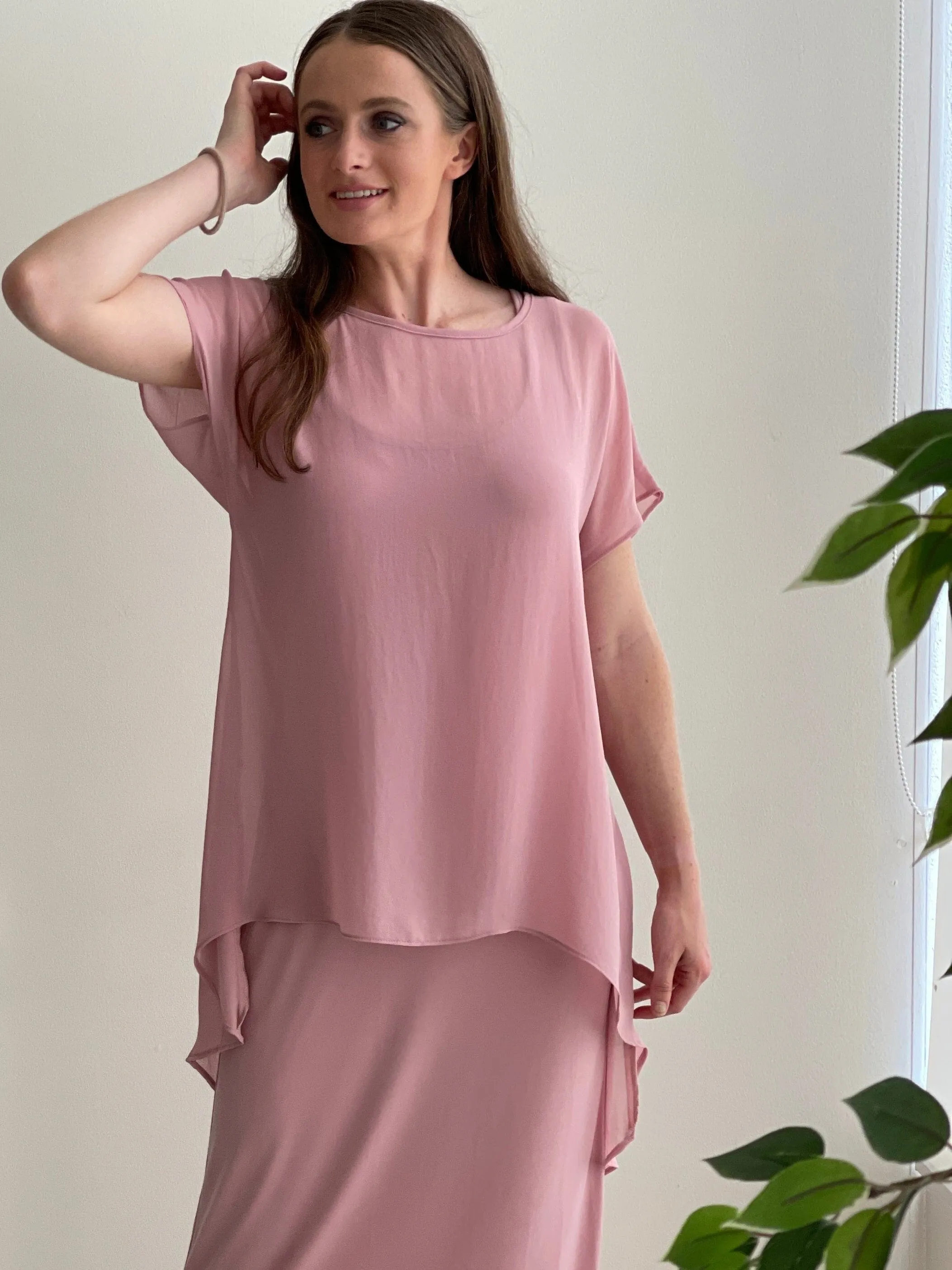Iowa Blush Evening Top