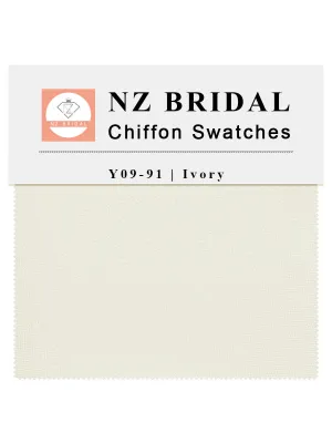 Ivory Fabric Swatch Samples Chiffon