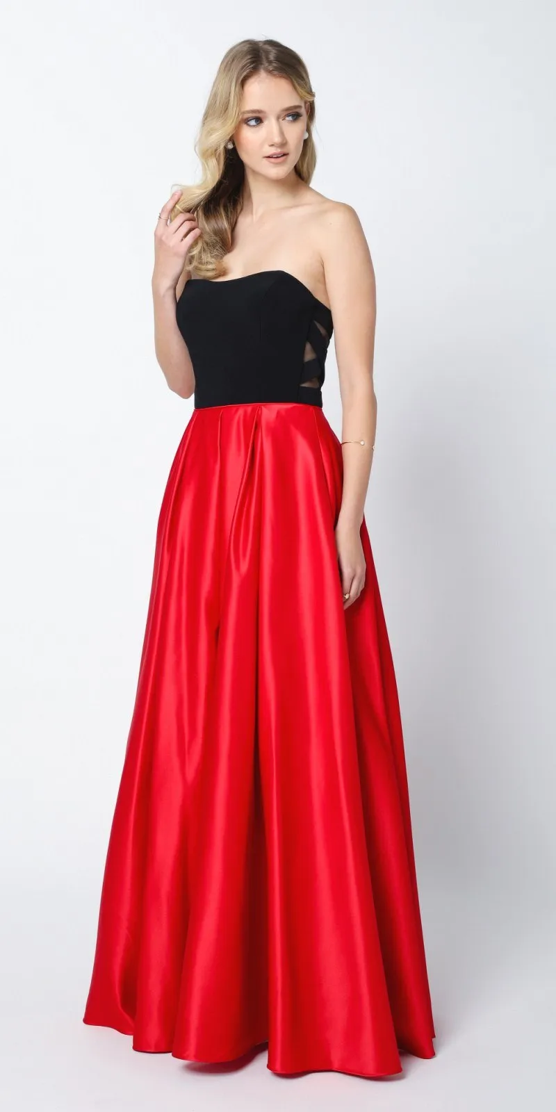 Juliet 694 Floor-Length Two-Tone Sweetheart Ball Gown
