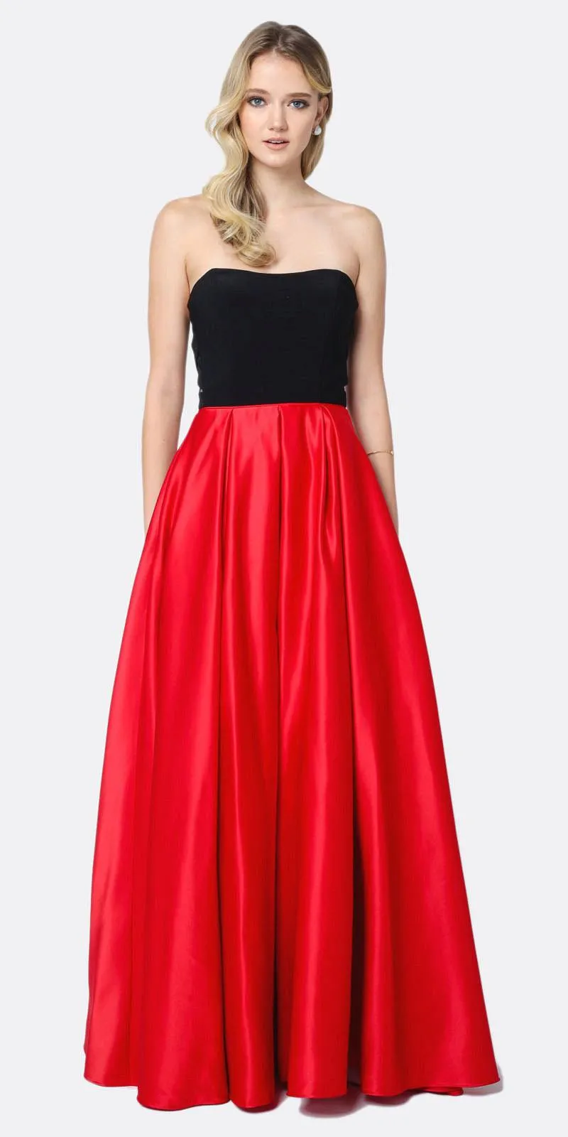 Juliet 694 Floor-Length Two-Tone Sweetheart Ball Gown