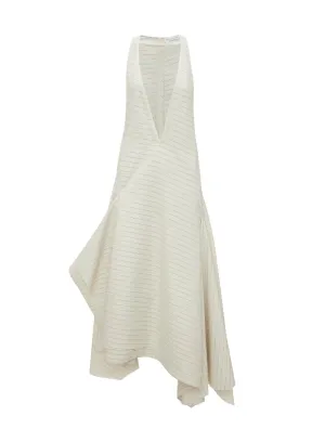 J.W. ANDERSON | Striped V-Neck Square Hem Dress