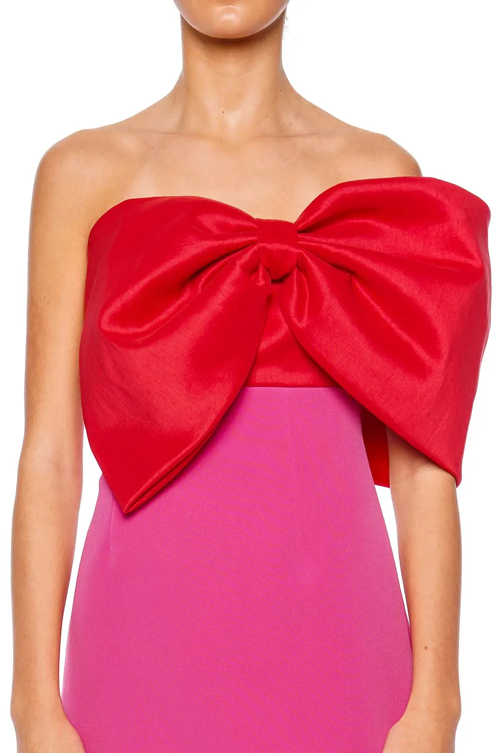 Kace Bow Embellished One Shoulder Mini Dress