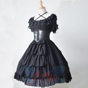 Lace Ball Gown Medieval Dress Gothic Palace Princess Lolita Women Retro Cosplay J30087