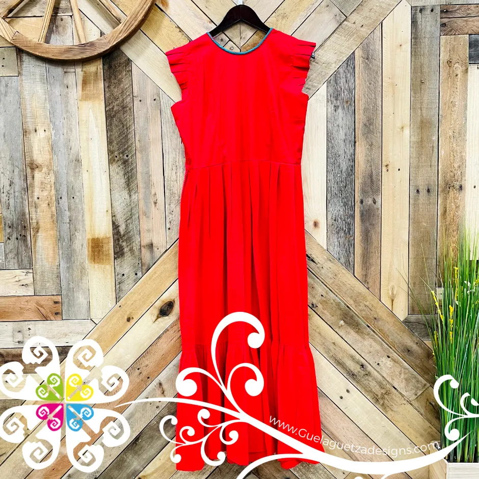 Large Tehuana Linda - Women Party Long Dress