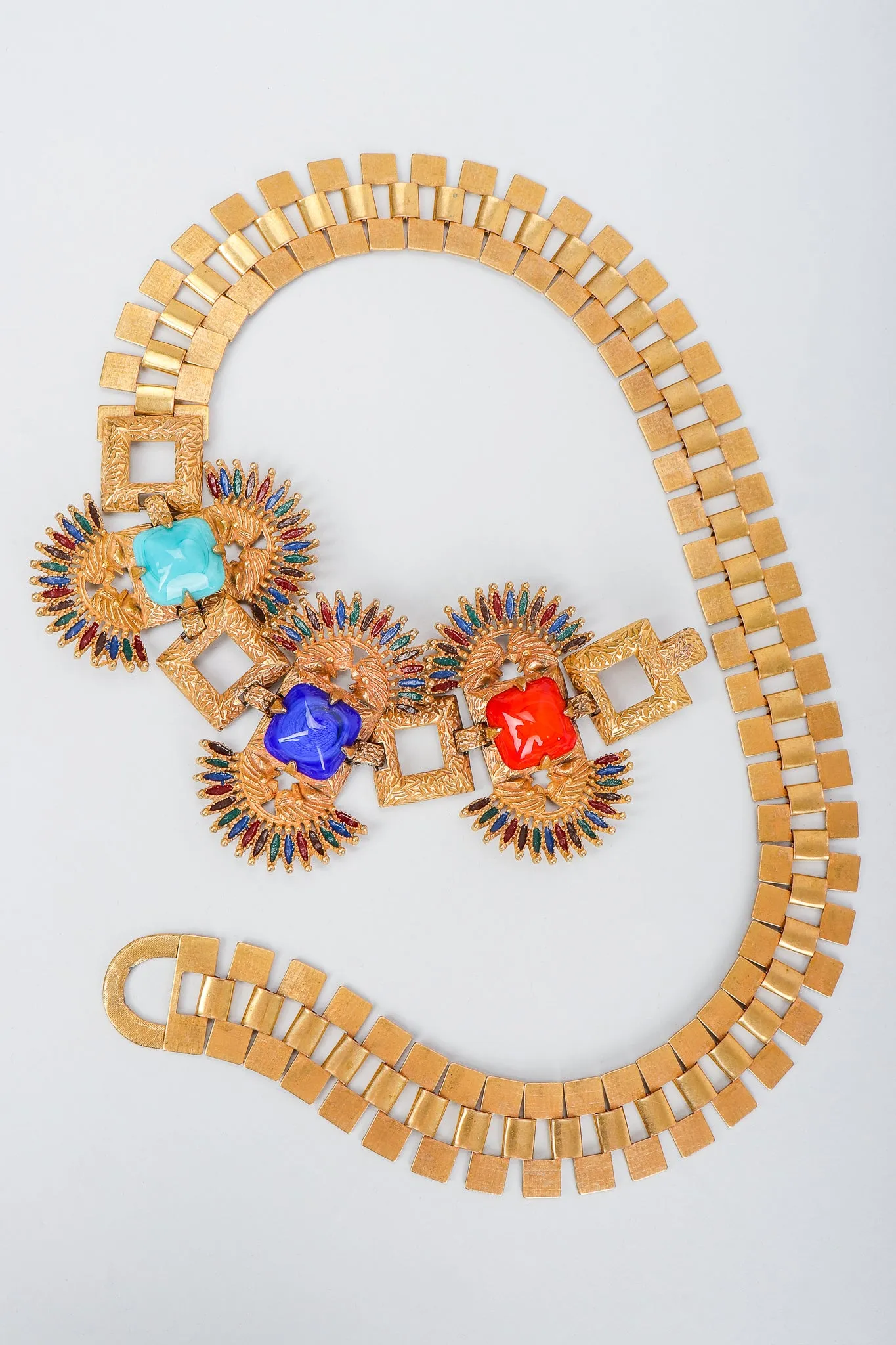 Larry Vrba Mayan Revival Chain Belt