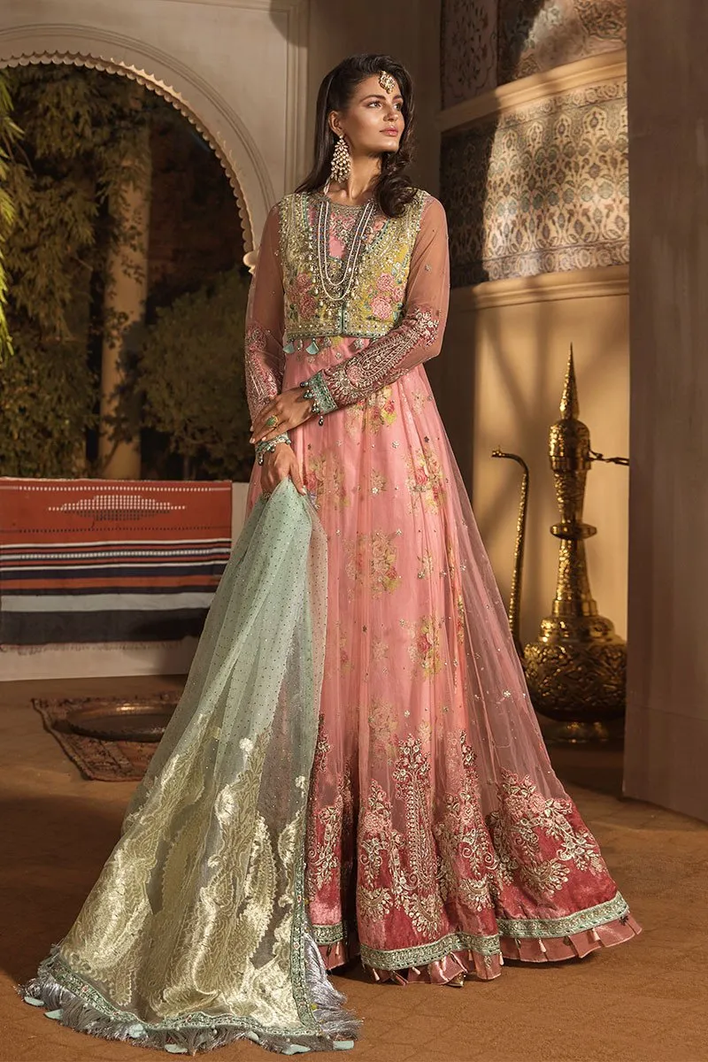 Latest Embroidered Pakistani Designer Dress in Pink Color #J6101