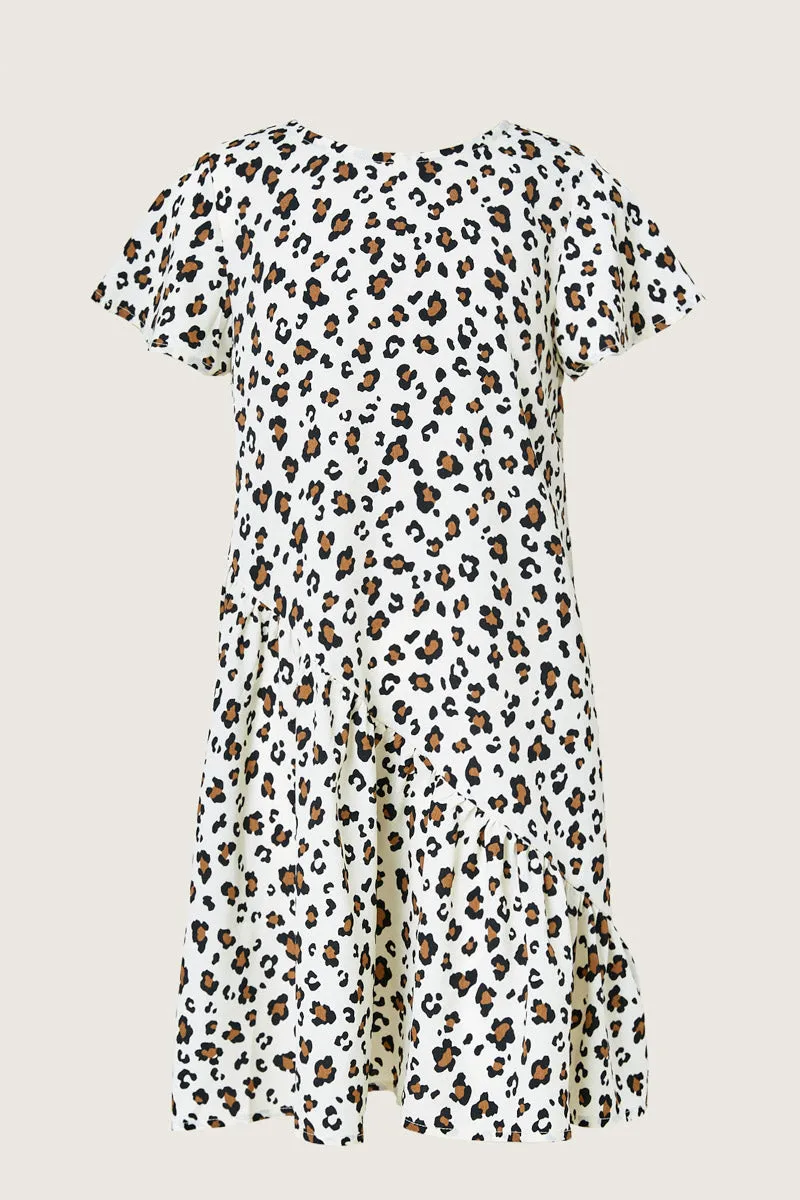 Leopard Mini Swing Dress