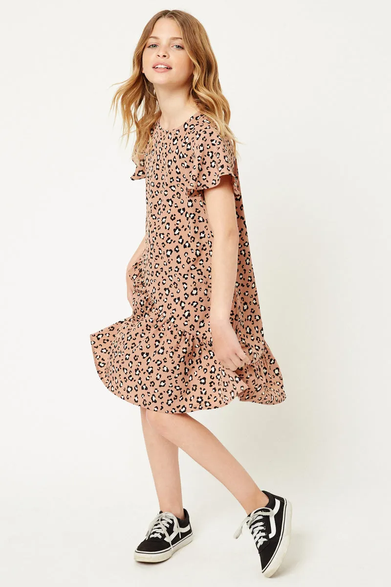 Leopard Mini Swing Dress