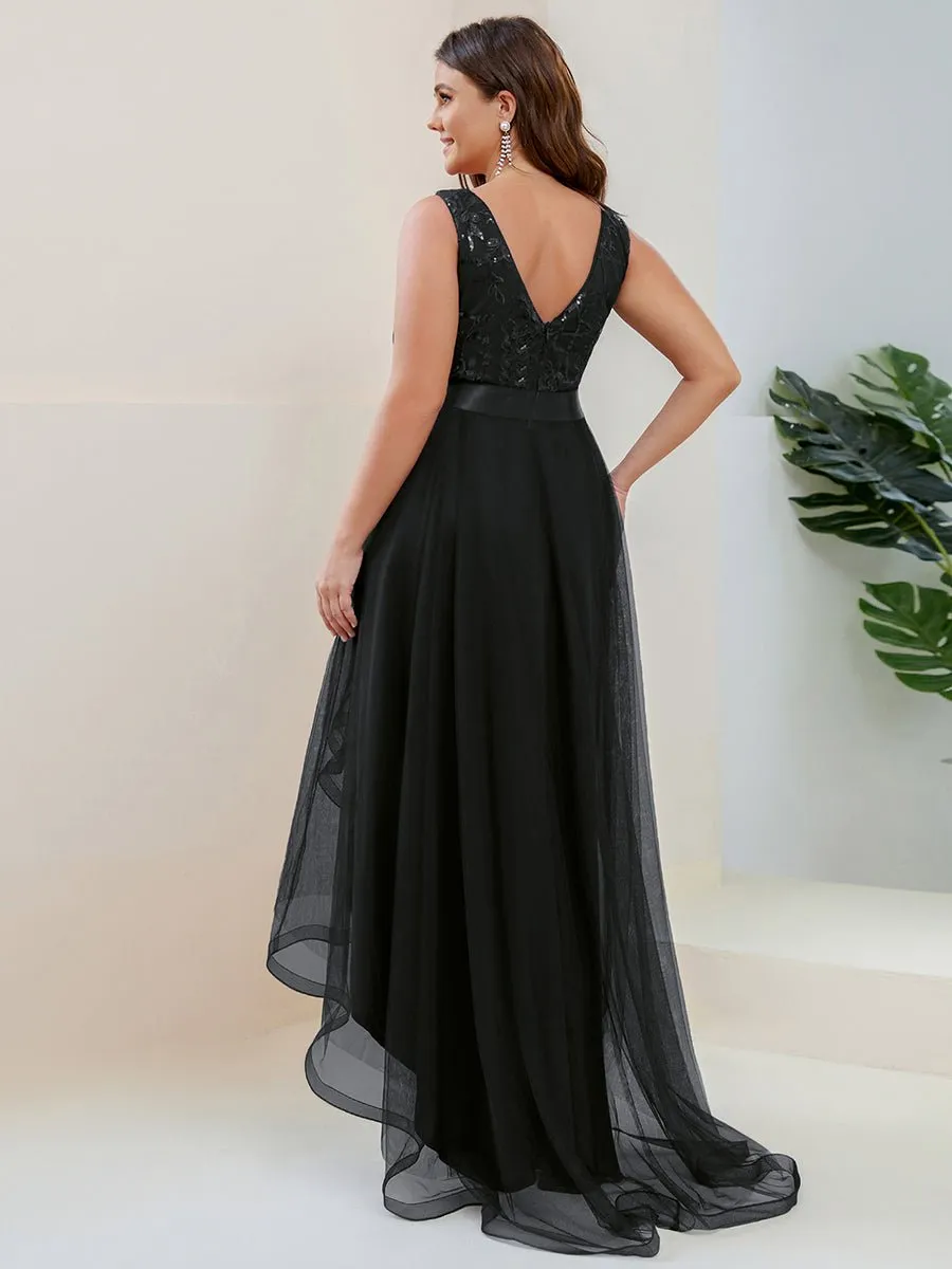 Loretta tulle ball or bridesmaid High Low evening dress