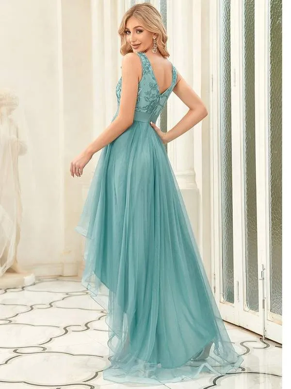 Loretta tulle ball or bridesmaid High Low evening dress