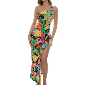LOVE BY THE SUN - Asymmetrical Cut Out Maxi Dress