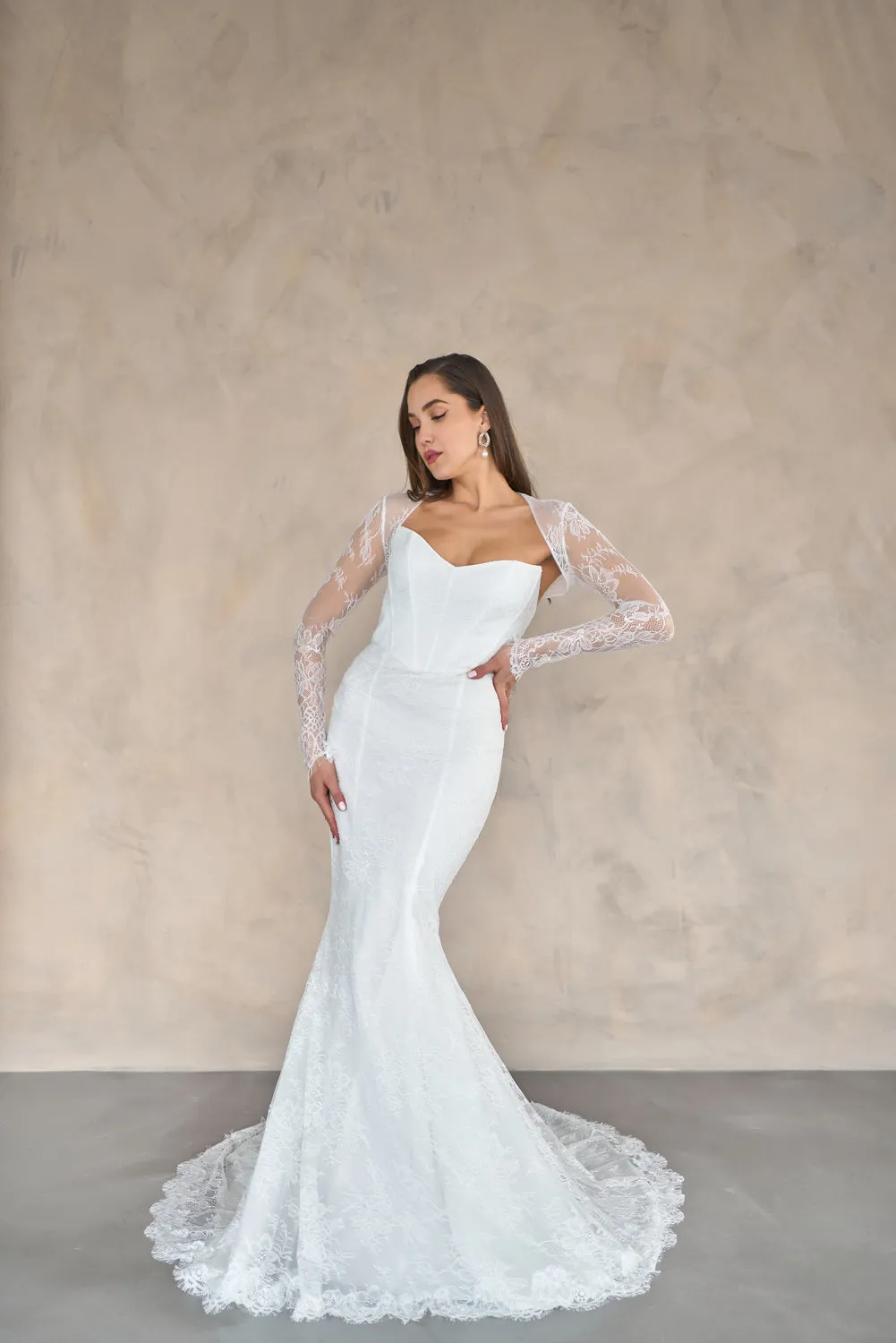 Luciana lace mermaid bridal gown