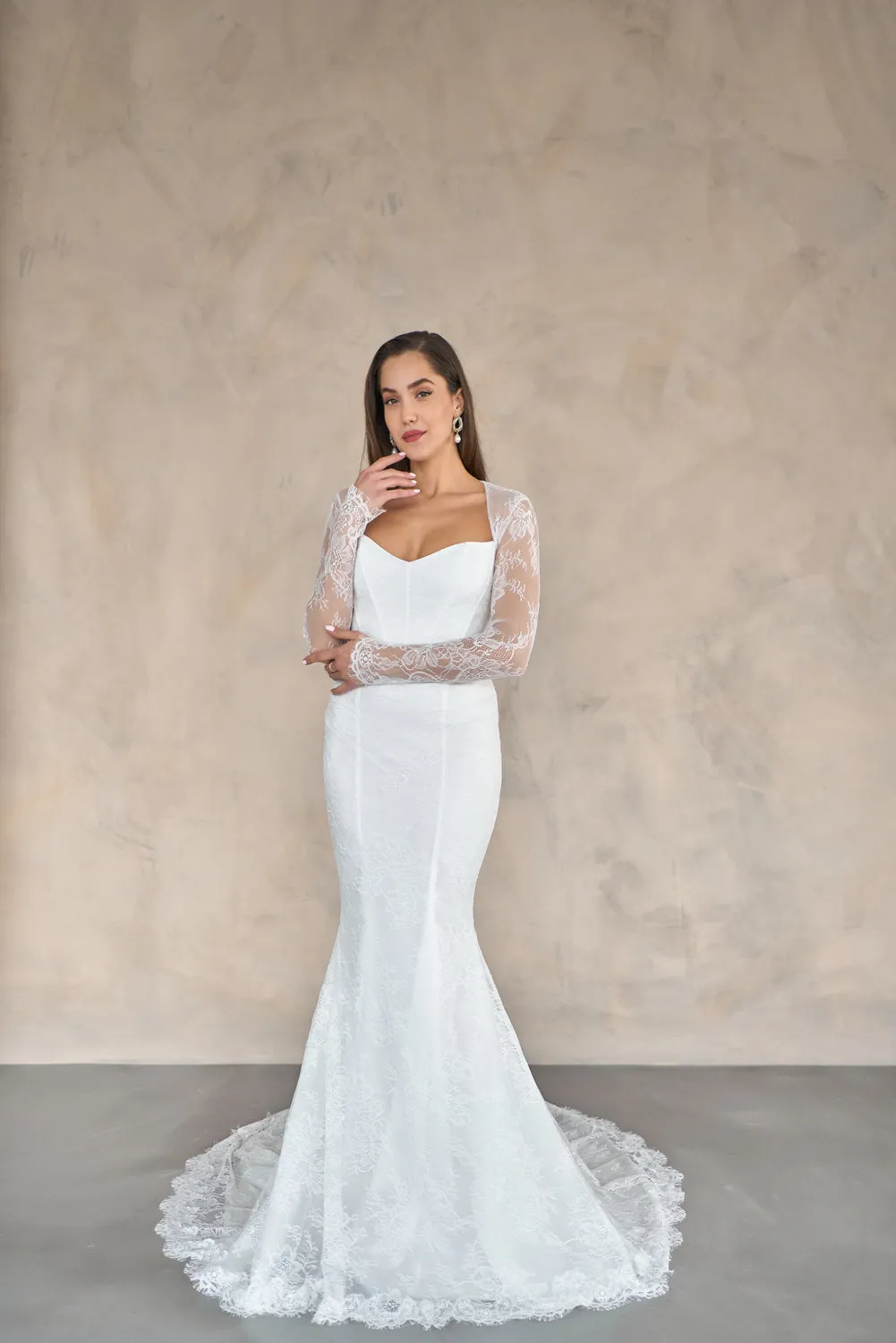 Luciana lace mermaid bridal gown