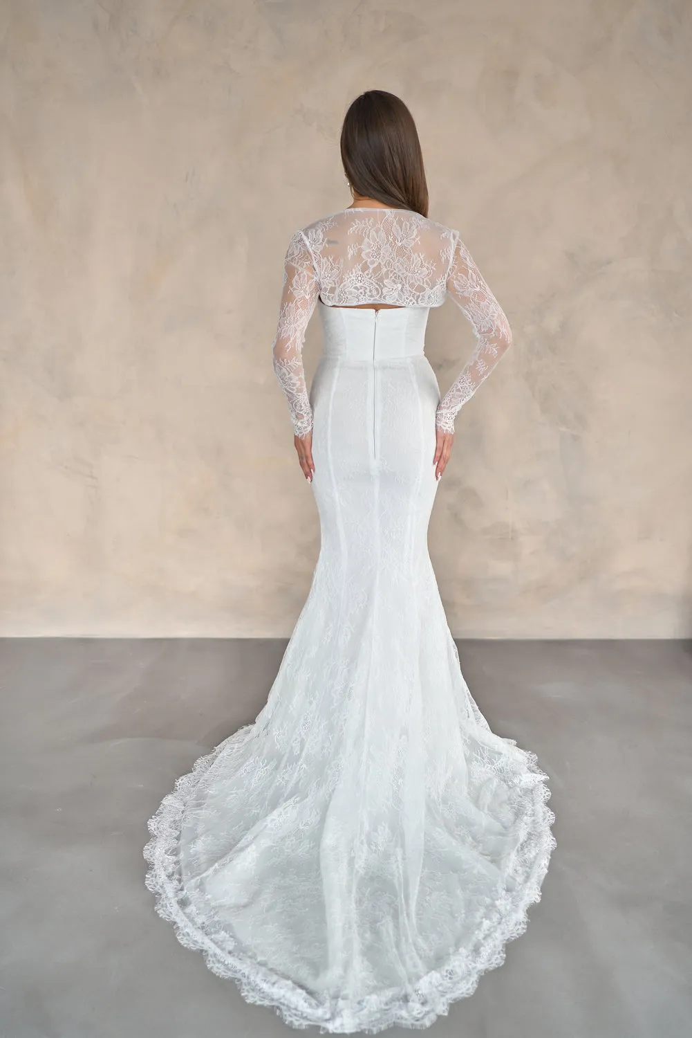 Luciana lace mermaid bridal gown