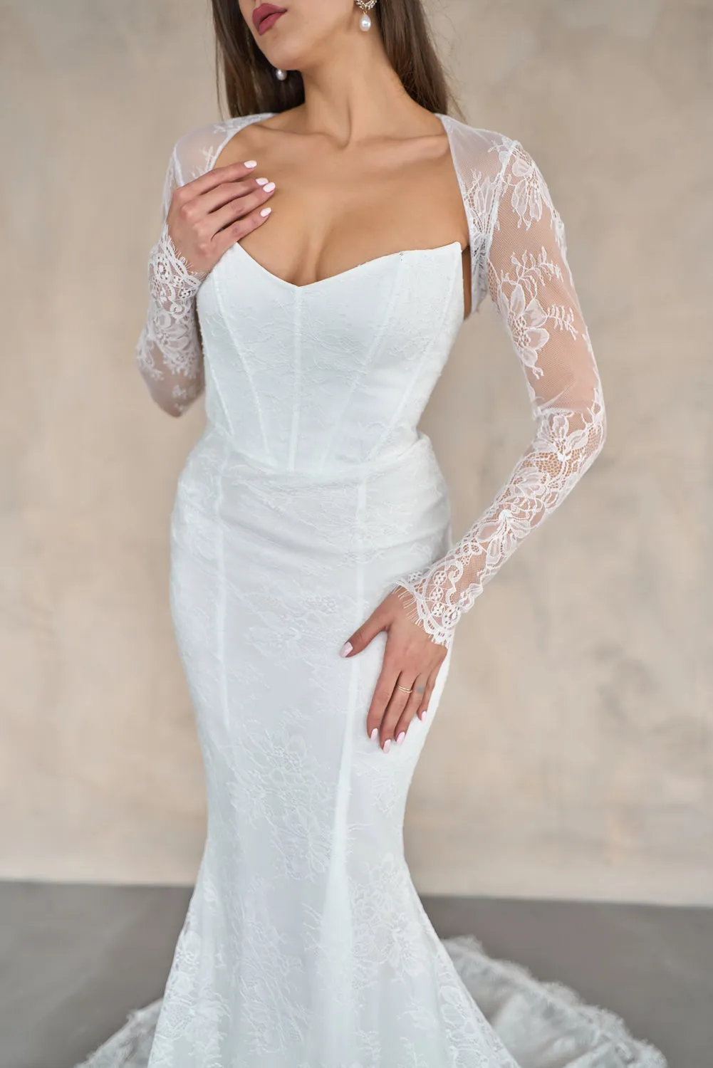 Luciana lace mermaid bridal gown