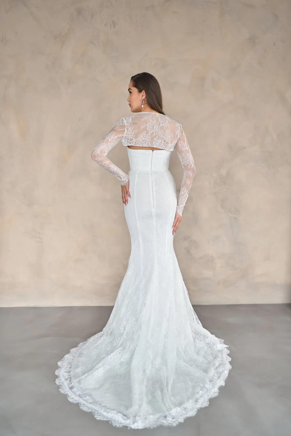 Luciana lace mermaid bridal gown