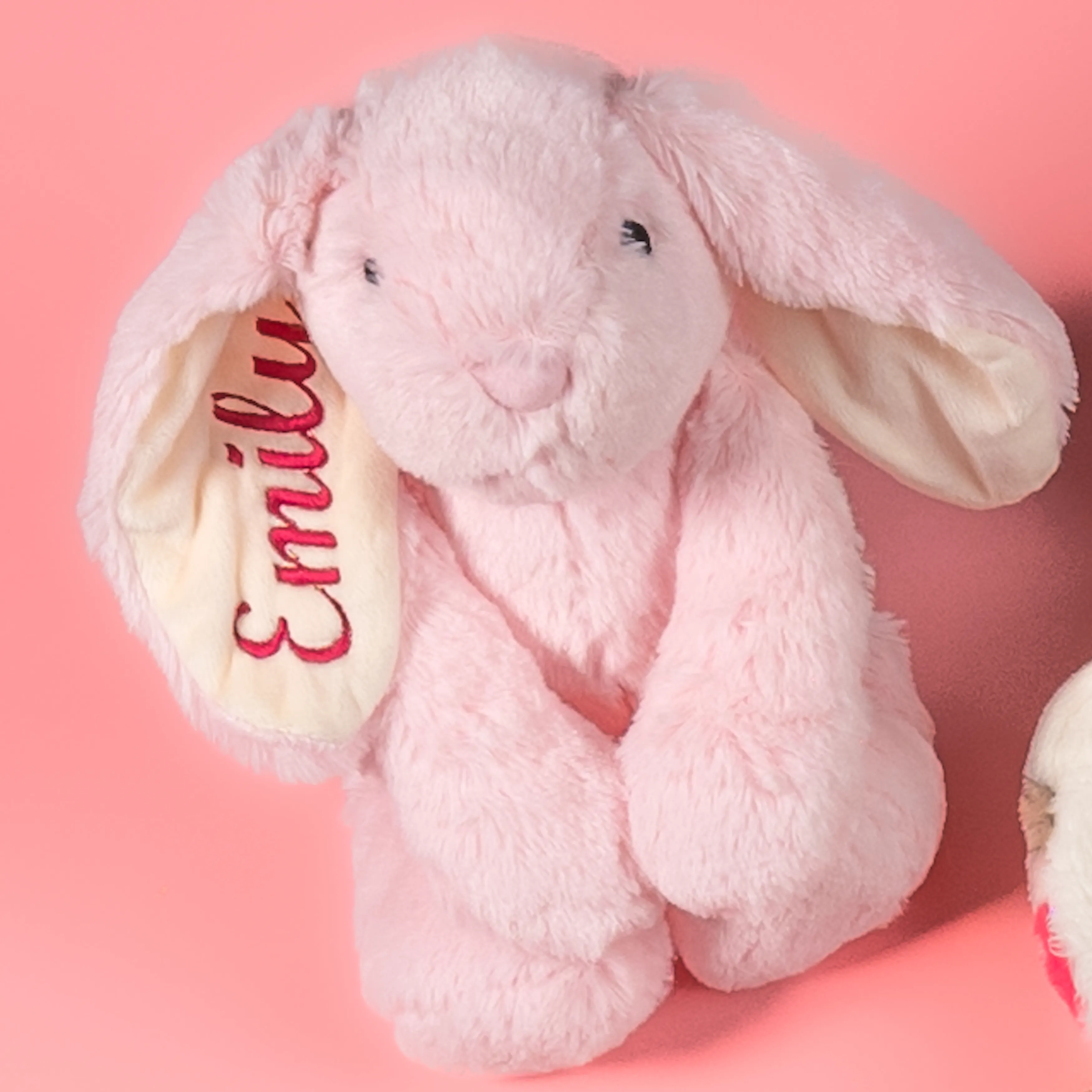 Lulabay girls personalised unicorn dressing gown and bunny toy gift set