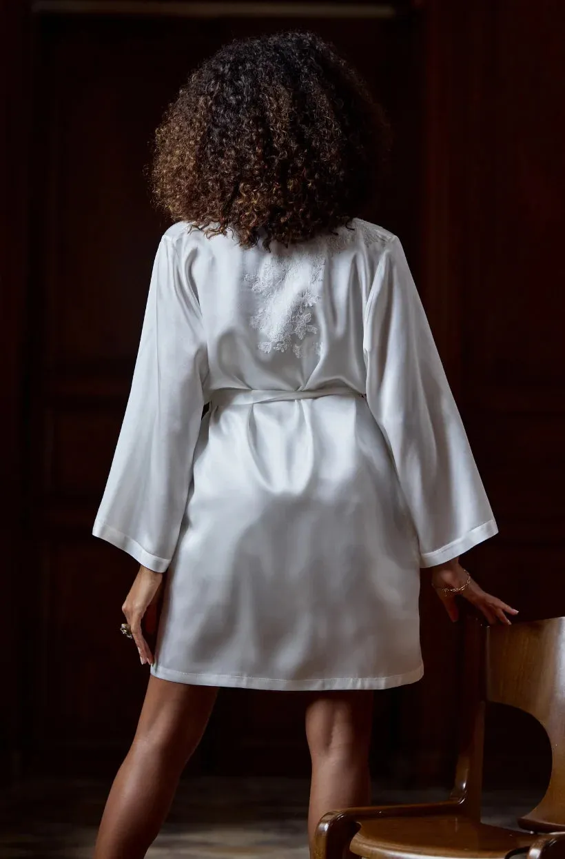 Marjolaine Baccarat Silk Short Robe