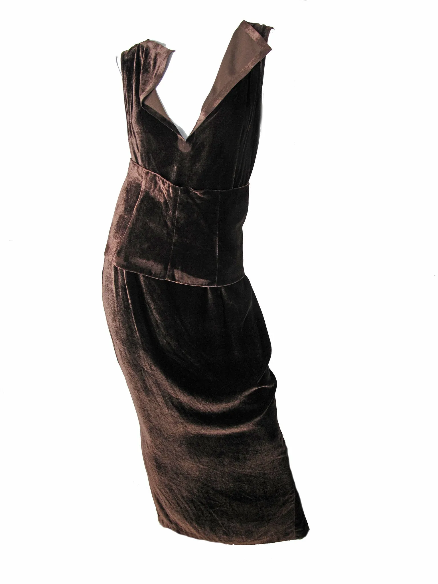 MARTIN MARGIELA velvet gown