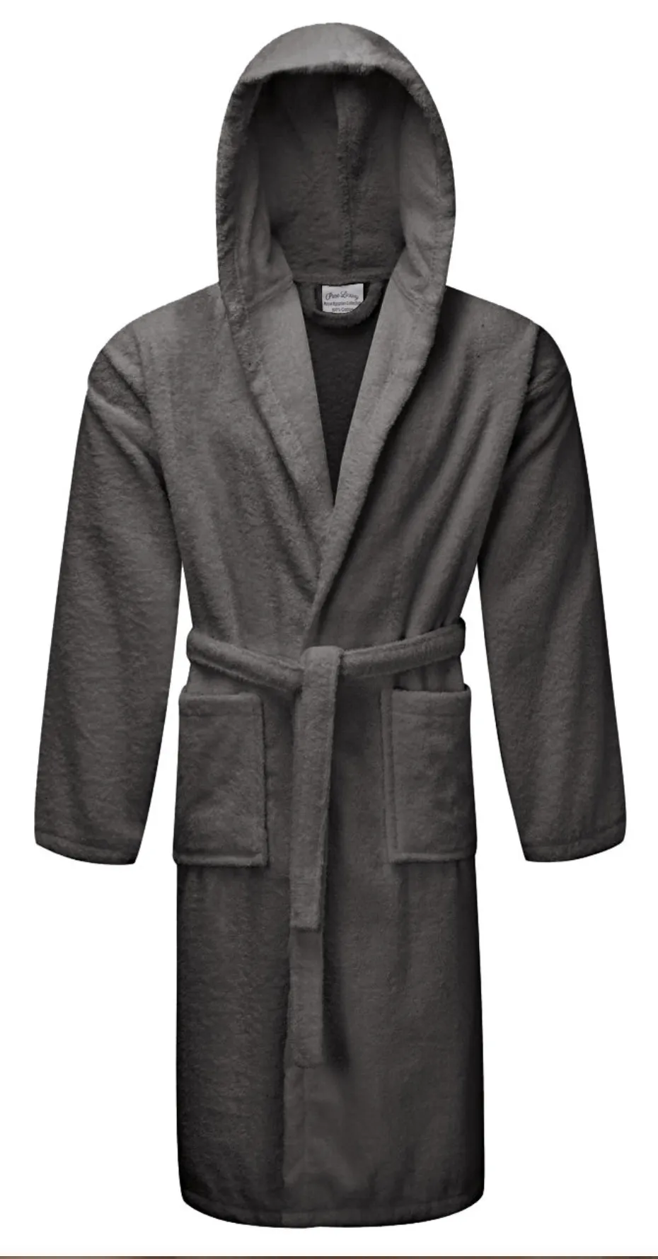 Mens personalised hooded terry towelling dressing gown