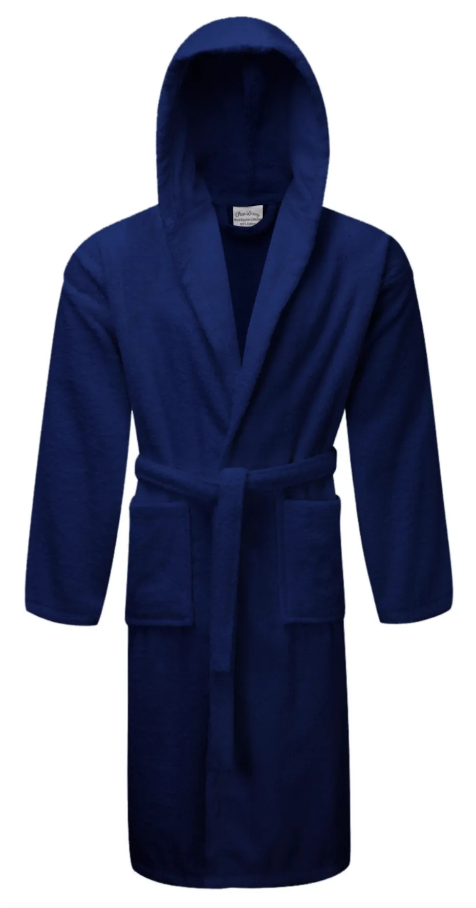 Mens personalised hooded terry towelling dressing gown
