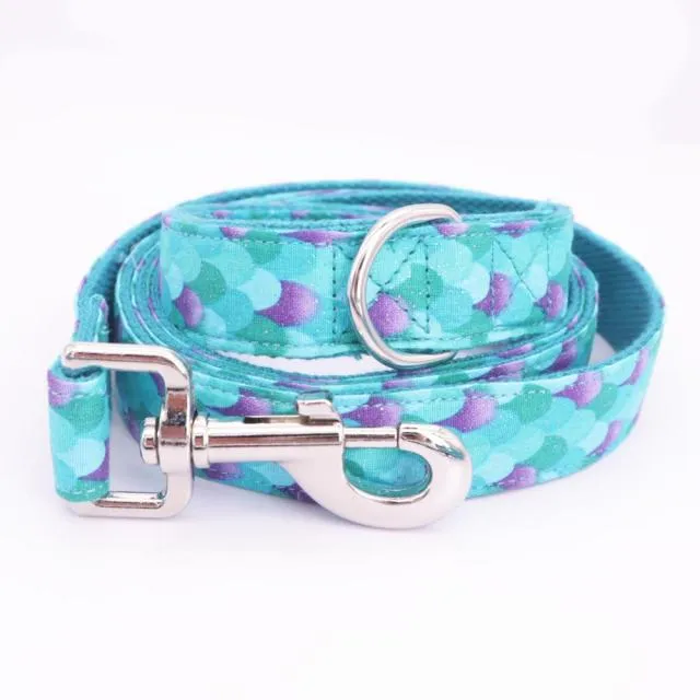 Mermaid Trends Bow Collar| And Leash Personalized