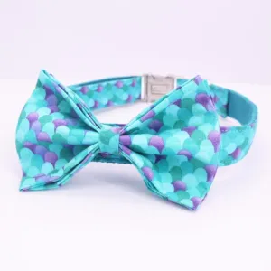 Mermaid Trends Bow Collar| And Leash Personalized