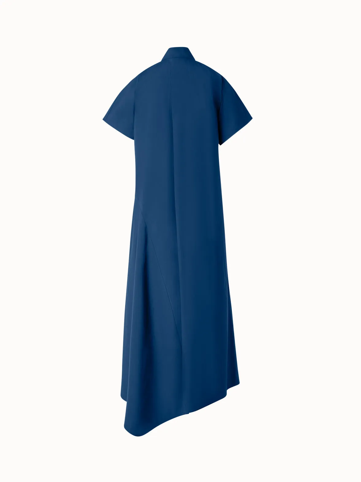 Midi Shirt Dress with Asymmetrical Hem
