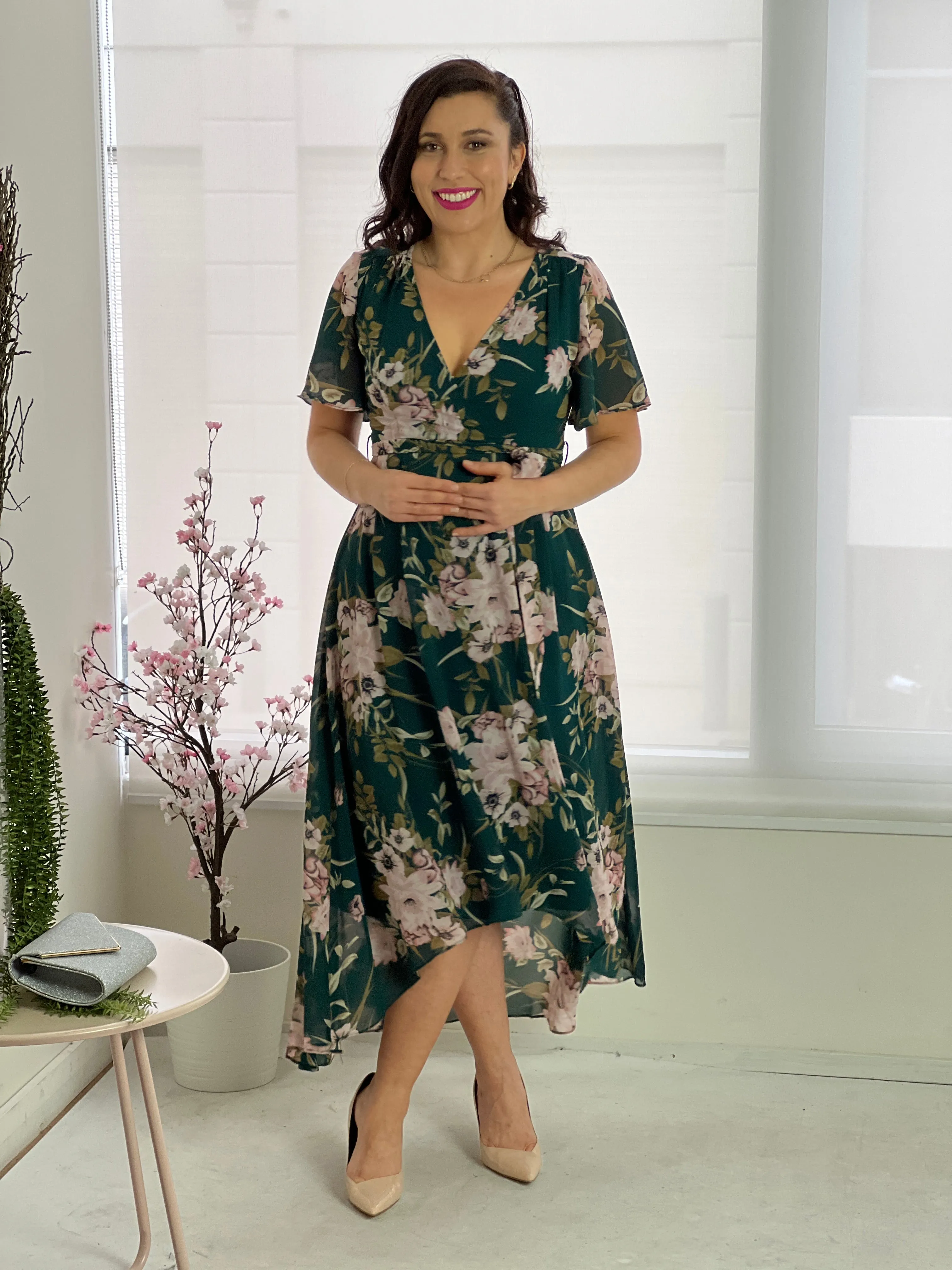 Mill Emerald Evening Dress