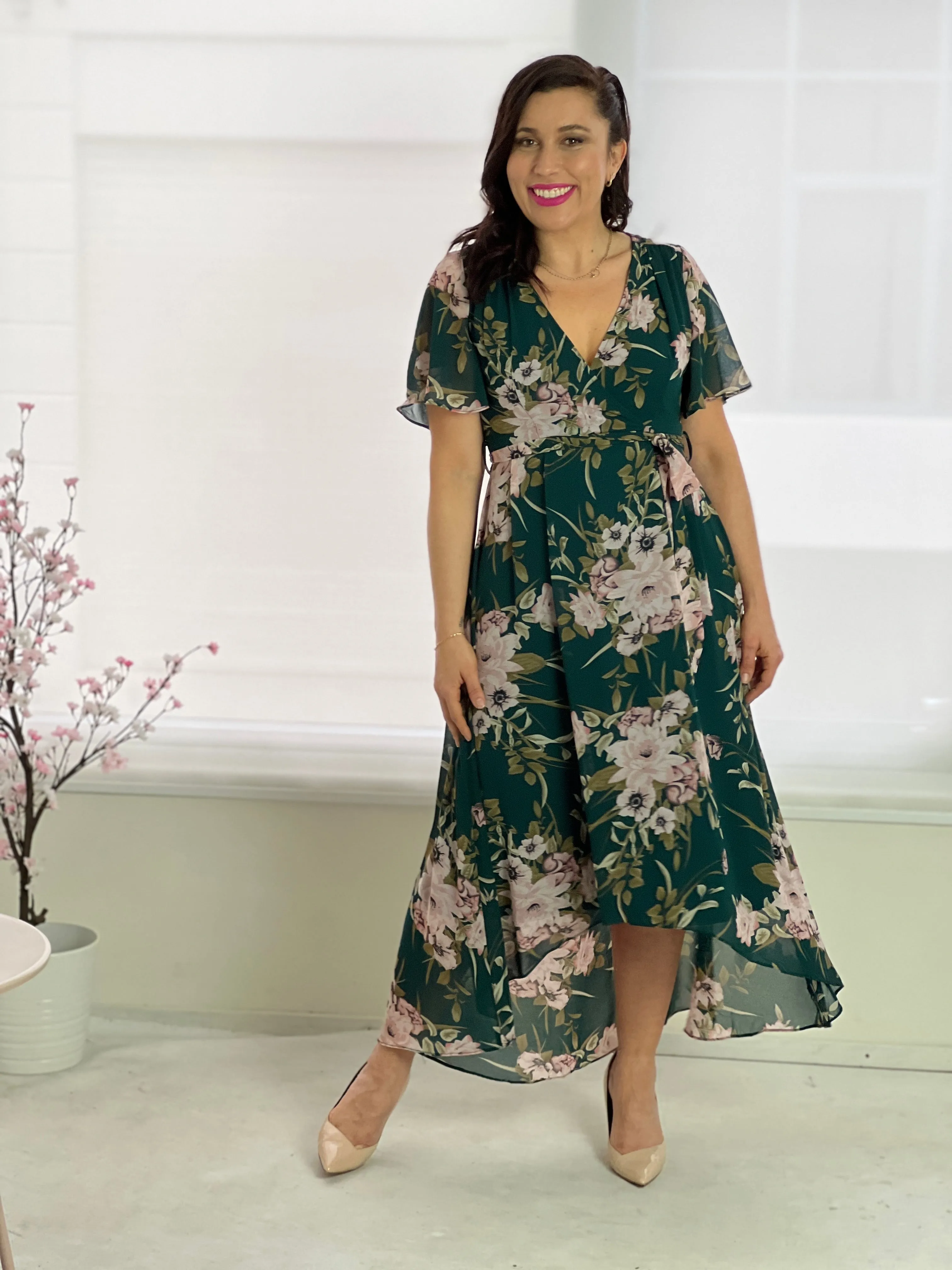 Mill Emerald Evening Dress
