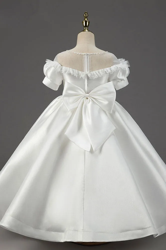Mini Ball Gown Wedding Dress for Girls CL2006