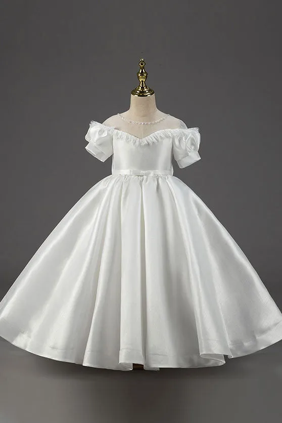 Mini Ball Gown Wedding Dress for Girls CL2006