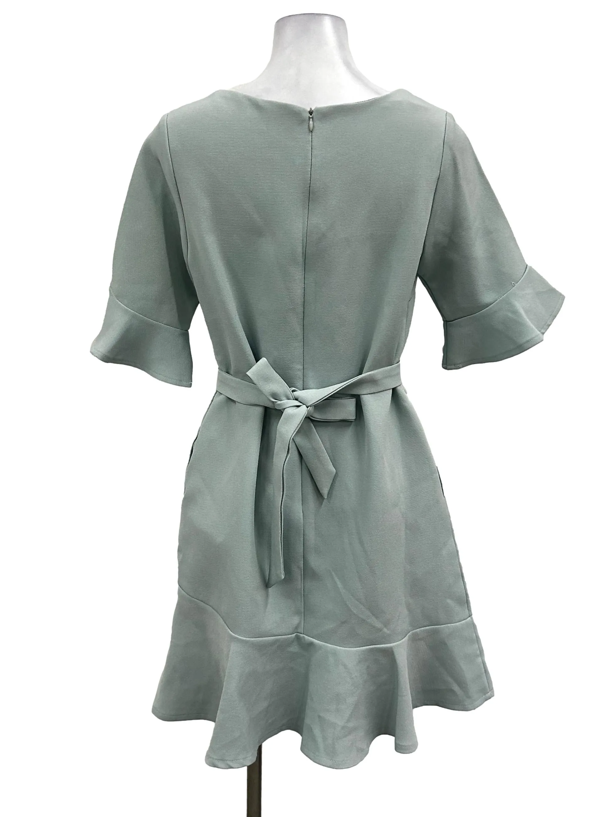 Mint Bell Sleeve Dress