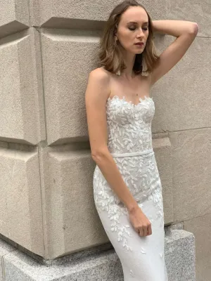 MIRA ZWILLINGER 'CHAZ' WEDDING GOWN. MTM (MP)