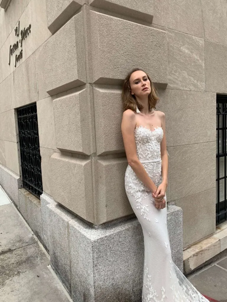 MIRA ZWILLINGER 'CHAZ' WEDDING GOWN. MTM (MP)