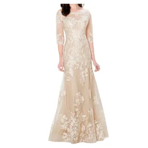 MONTAGE Style 120919 Long Gown Stone Size 8 NWT