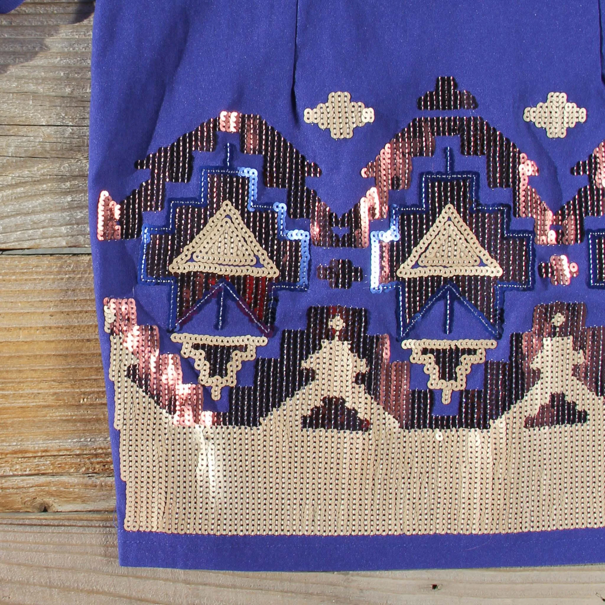 Mystic Winter Dress in Blue
