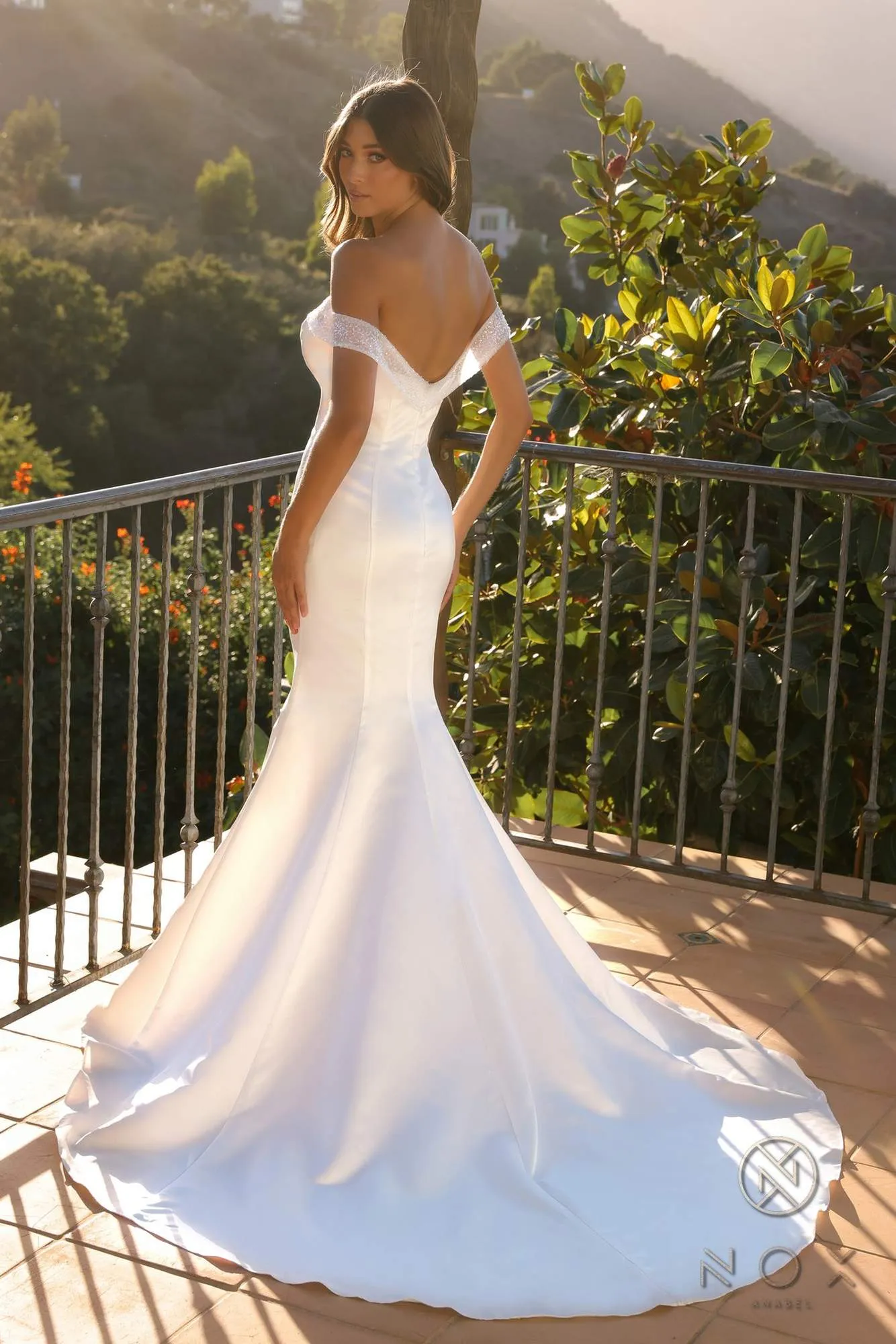Nox Anabel JW979 Long Sweetheart Off Shoulder Wedding Mermaid Dress