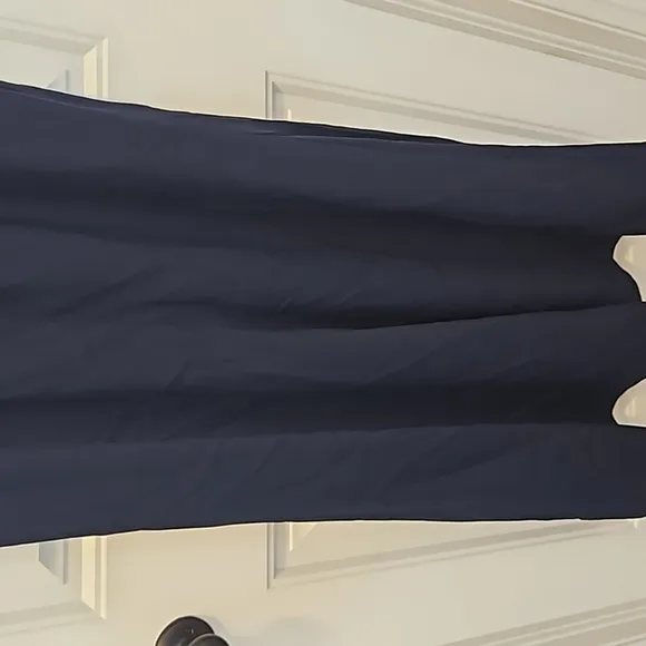 *NWOT* Dessy Collection Vivian Diamond Draped Backless Crepe Dress
