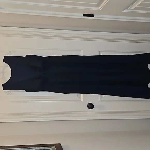 *NWOT* Dessy Collection Vivian Diamond Draped Backless Crepe Dress